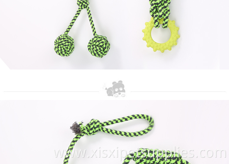 Amazon Hot Sale 8pack Pet Dog Cotton Rope Toy Molar chew toy
